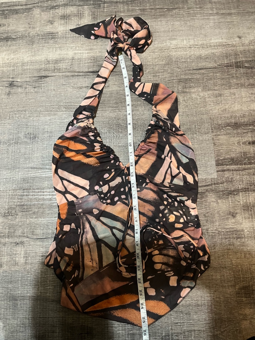 FREE PEOPLE Butterfly Effect Halter Top in Butterfly Combo - Picture 7 of 7